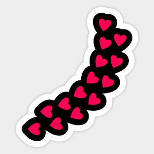 Heart Hearts love couple relationship pink Sticker